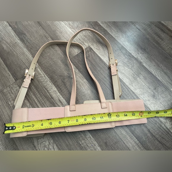 Pastel goth pink underbust corset belt harnesss S-XL whimsigoth boho - Picture 7 of 9